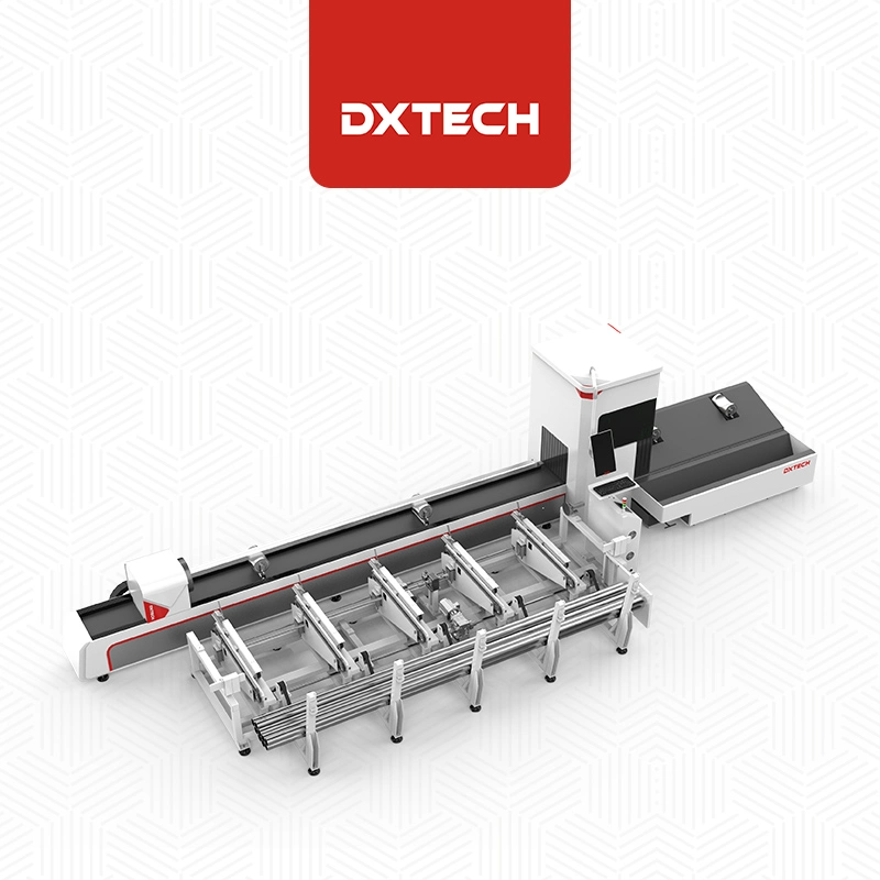 Dxtech 1.5kw 2kw 6000W 3mm Stainless Steel Fiber Laser Tube Cutting Machine for Square Rectangular Tubes