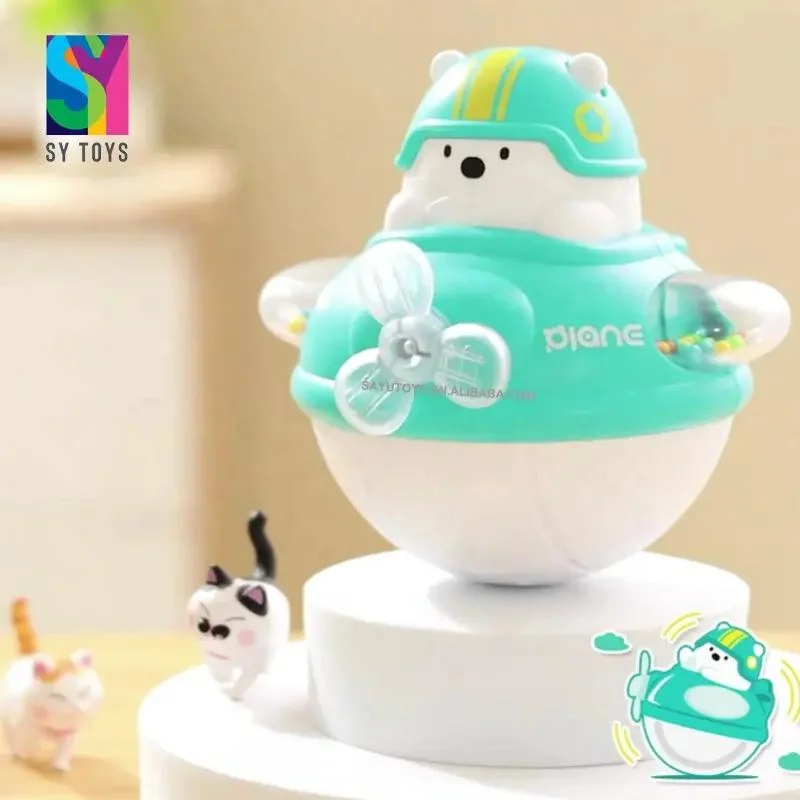 Sy Children 2023 Early Education Plastic Baby Tumbler Cute Toys with Light and Music for Kids