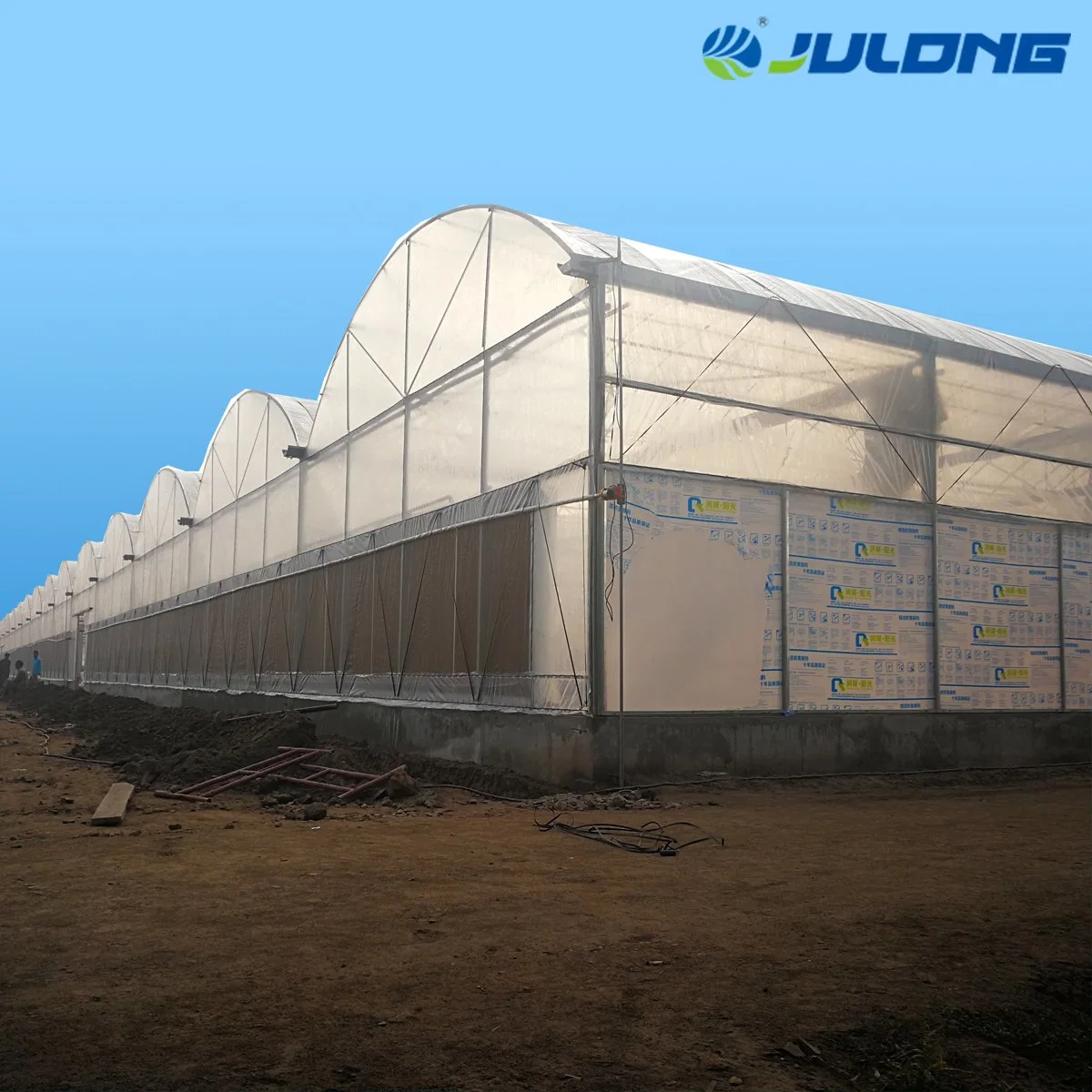 Agricultural Machinery High quality/High cost performance Multi-Span Film Greenhouse for Farm Planting