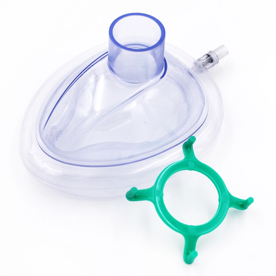 Medmount Medical First Aid PVC/Silicone Latex Free Transparent Anesthesia Balloon Mask with Air Cushion