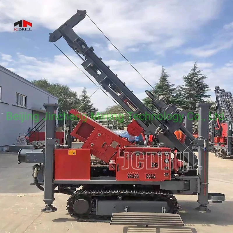 Jcdrill 260m Crawler Borehole Drill Machine with Air Compressor Oil Drilling Equipment Water Well Rotary Drilling Rig