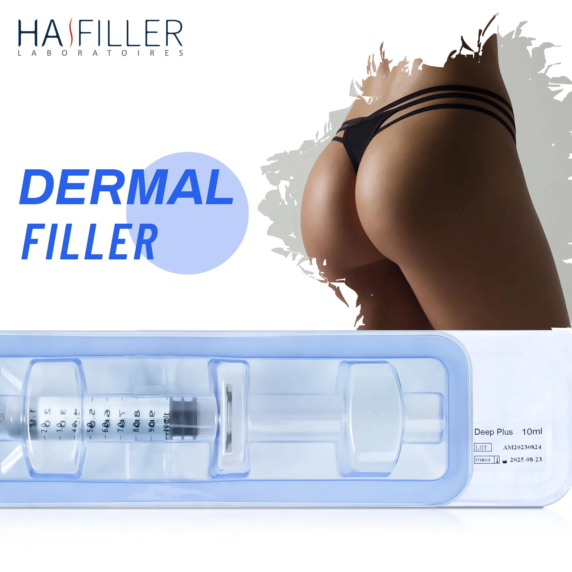 High quality/High cost performance 10ml Injectable Hyaluronic Acid Dermal Filler Breast Buttock Enlargement Dermal Injection