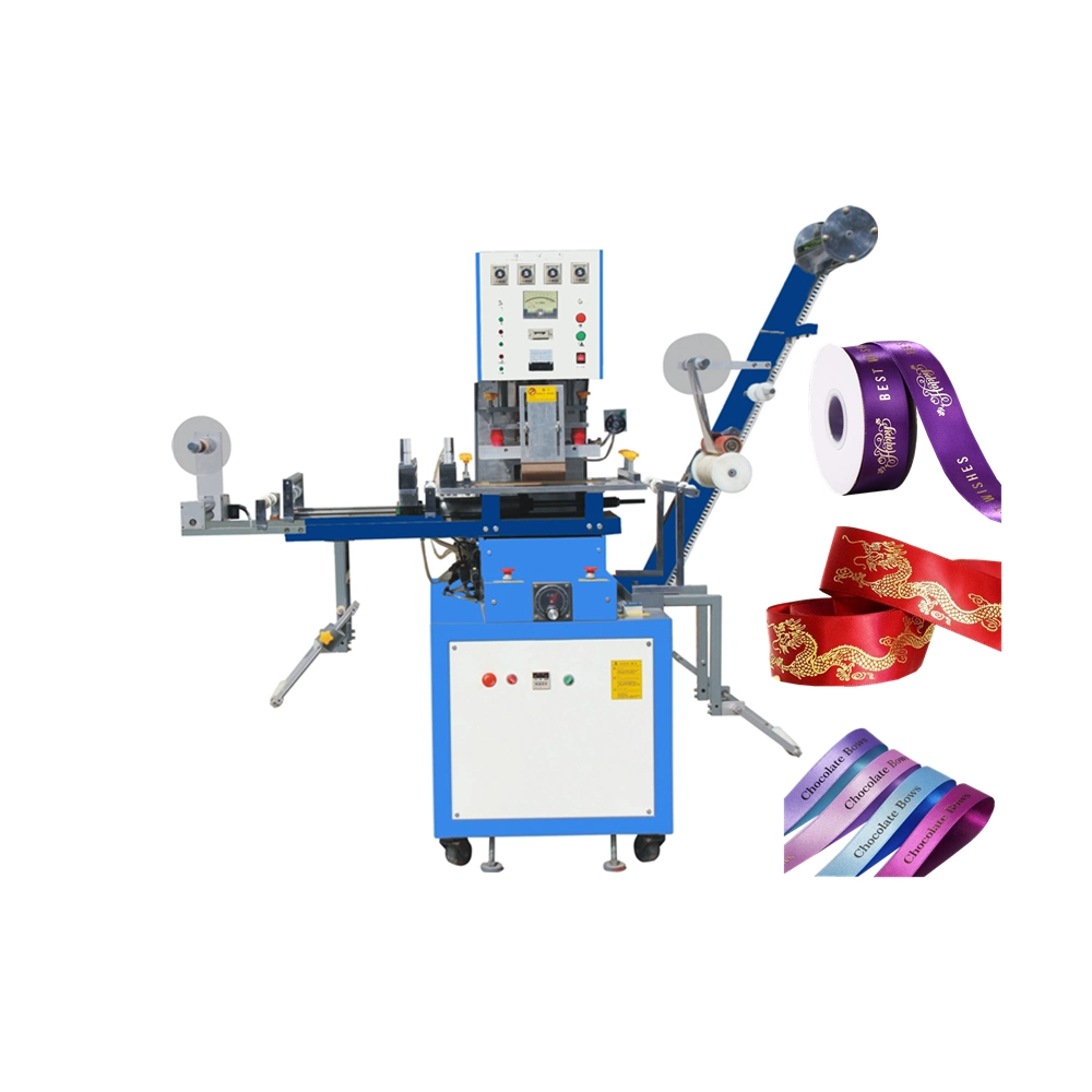 Brand New Hot Foil Ribbon Printing Machine for Elastic Tape Ribbon