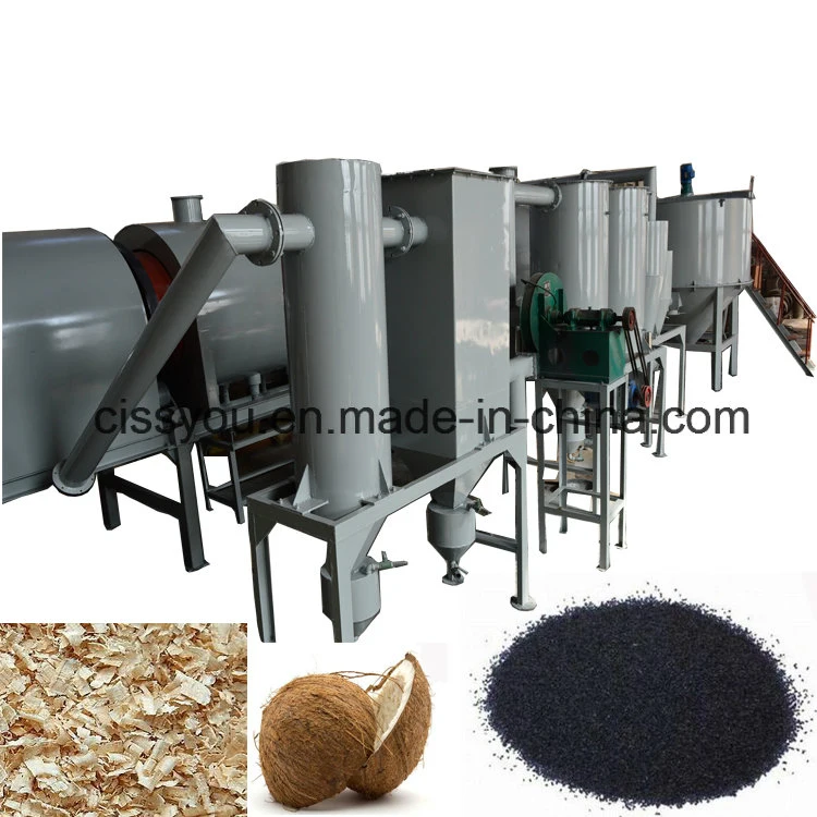 Wood Charcoal Sawdust Rice Husk Continuous Carbonization Stove Furnace