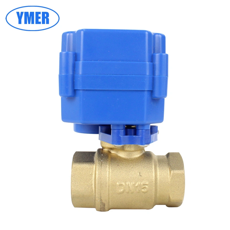 3/4inch DN20 AC12V DC12V Brass Mini Motorized Ball Valve for Water