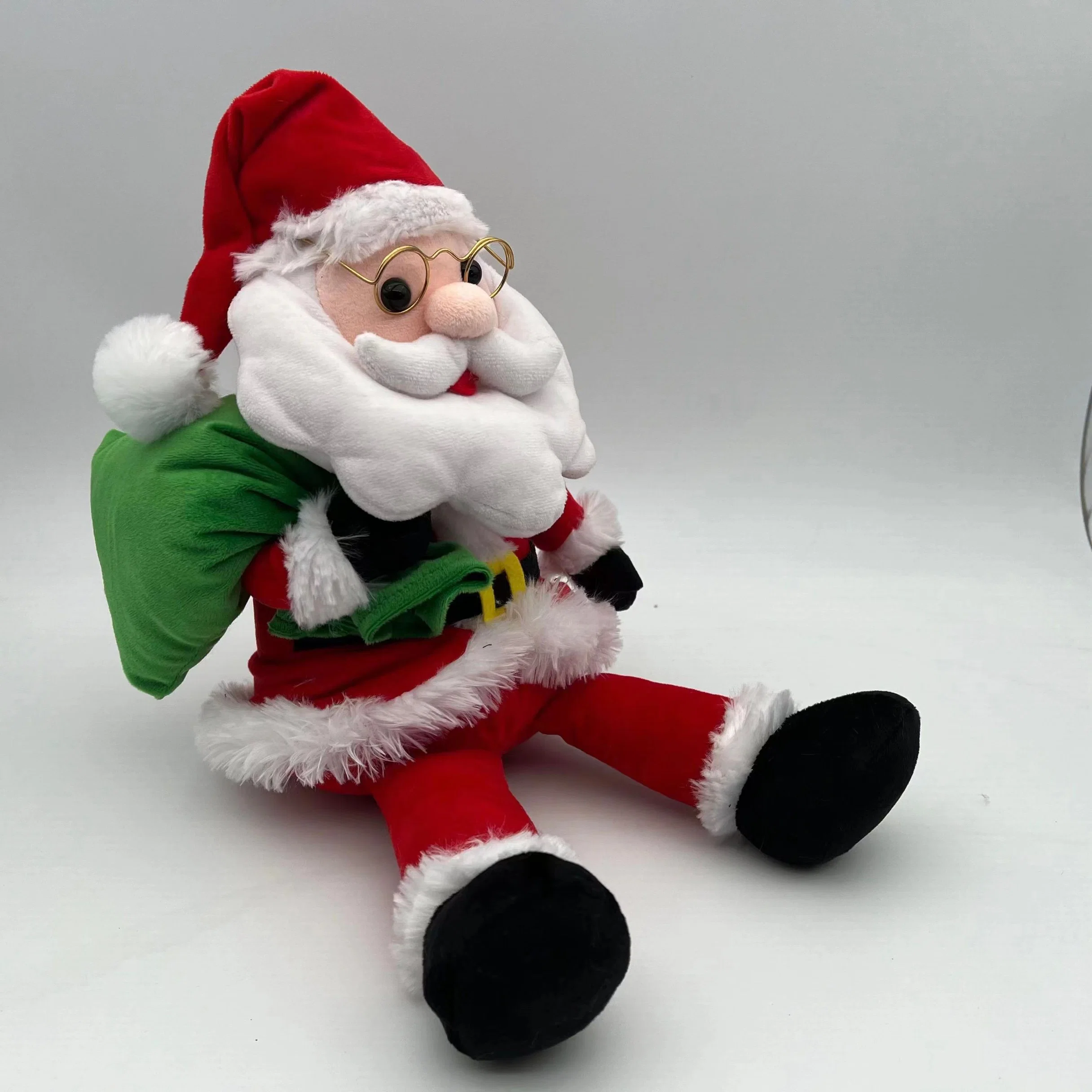 Les fabricants OEM des jouets en peluche de Santa Claus/ Jouets en peluche pour le jour de Noël/ assis Santa Claus jouets en peluche/ Soft Santa Noël Cadeau de Noël/ Jouets en peluche