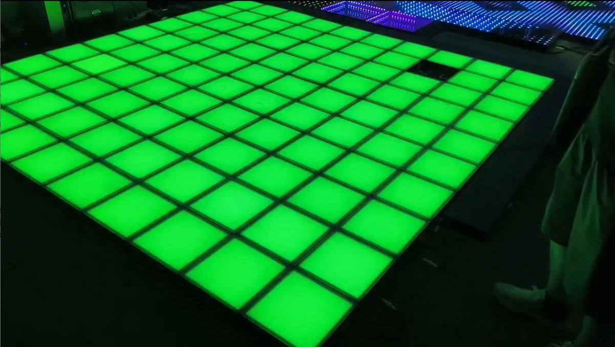 Attraktion Drainage für Kinder Unterhaltung DIY Spiele Jumping Grid Interactive LED Game Dance Floor