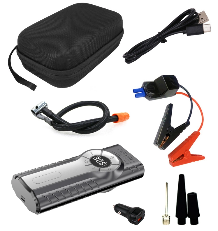 Newest Design Top Quality 12V Car Battery Jumper Starter with Tyre Inflator