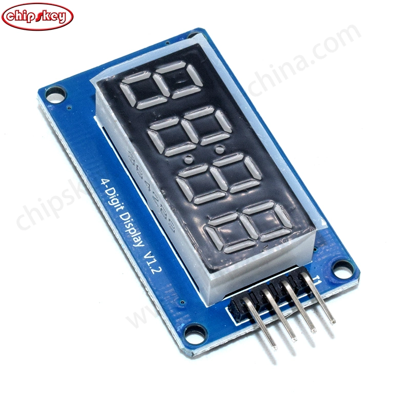 4 Bits TM1637 Red Digital Tube LED Display Module with Clock