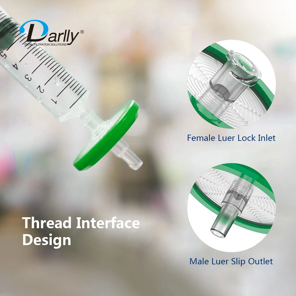 PTFE Membrane 0.22 Micron/0.45 Micron Syringe Filters with 13mm/25mm Diameters