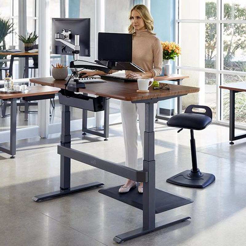 حامل كمبيوتر محمول قابل لضبط الارتفاع للدوران في المكتب و أسفل ارتفاع ضبط طاولة المكتب