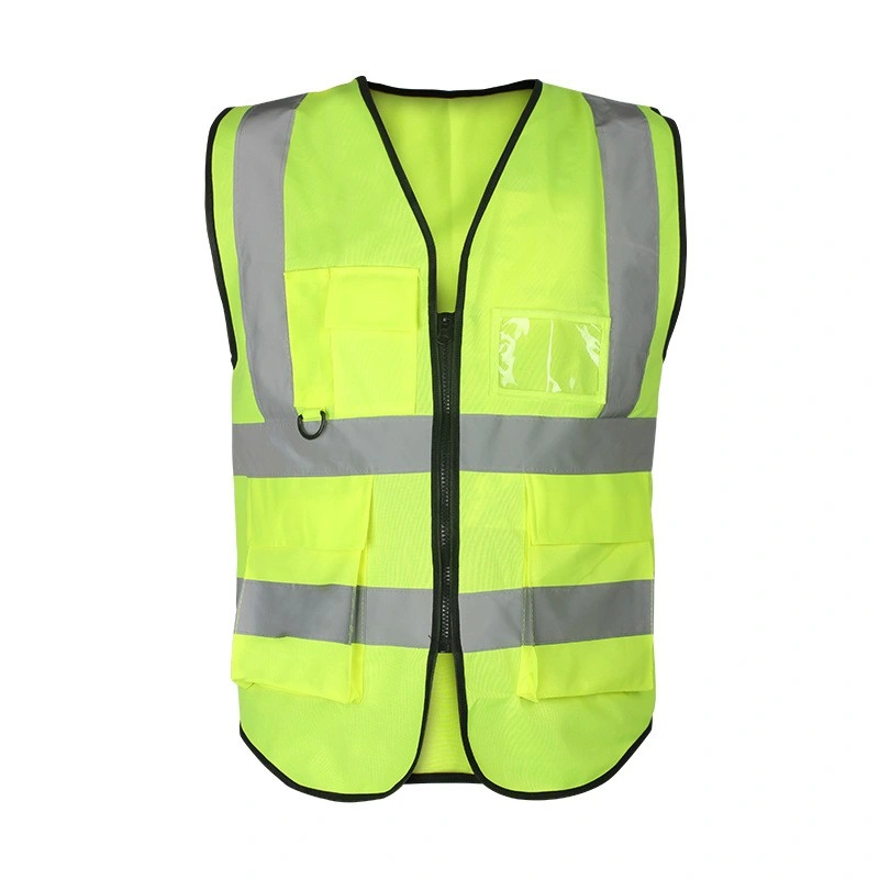 Multi Pocket Mesh Safety Construction Site Road Reflective Clothing