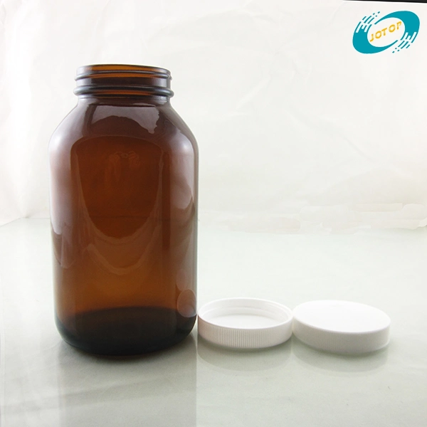 500ml Dark Amber Tablet Glass Bottle