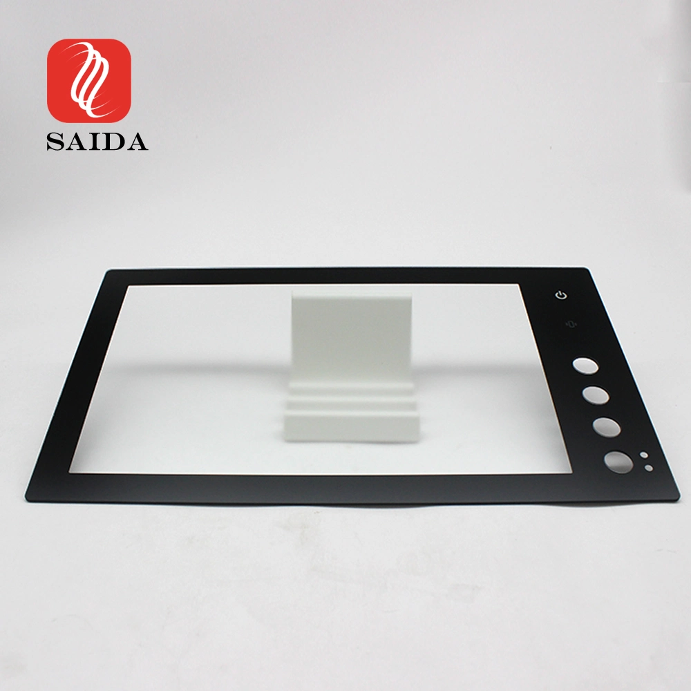 0,55 mm 1,1 mm 2 mm Forma Personalizada Pintura Preta Anti-Riscos Anti-Impressões Digitais Parte Superior Painel Frontal Vidro Temperado Protetor para Tela de Toque Display LCD.