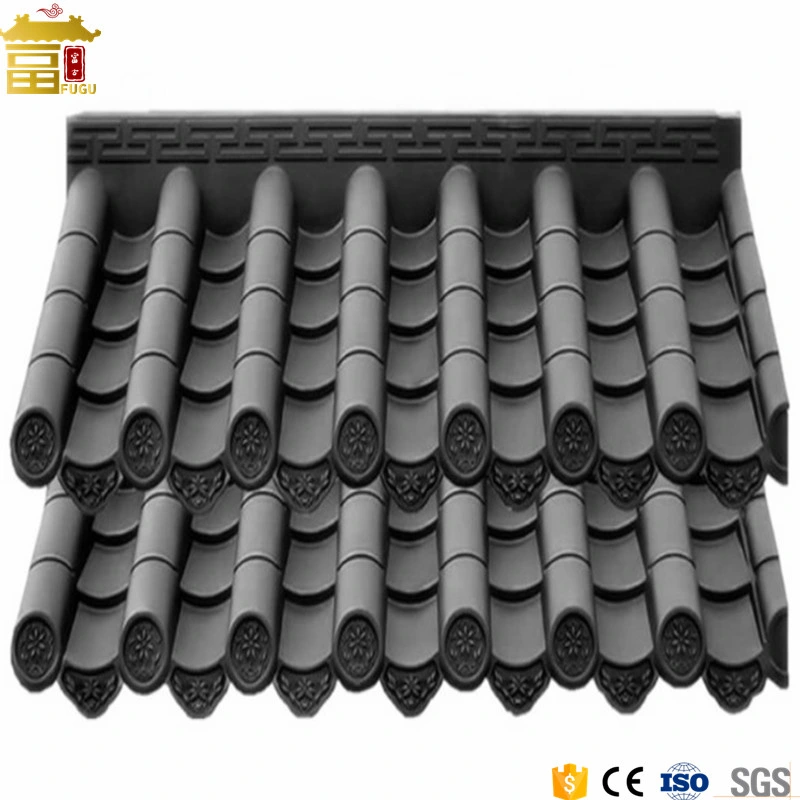 Resin Plastic Chinese Traditional Antique PVC Roof Tile