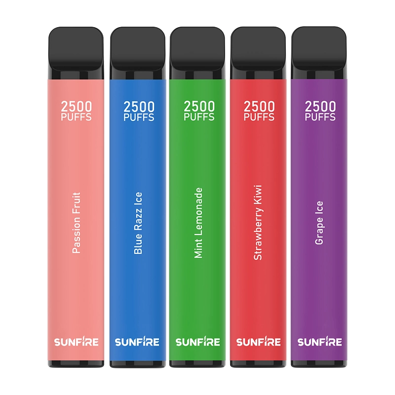 Factory Price Sunfire 800 Puffs 10flavors Disposable/Chargeable Vape Pen