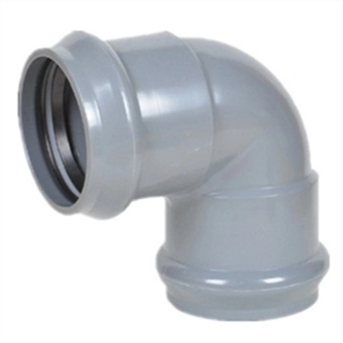 High quality/High cost performance Rubber Ring Joint Plastic Pipe Elbow Fitting UPVC 45 Degree Elbow PVC Pipe 90 Deg. Elbow for Water Supply DIN Standard Pn10