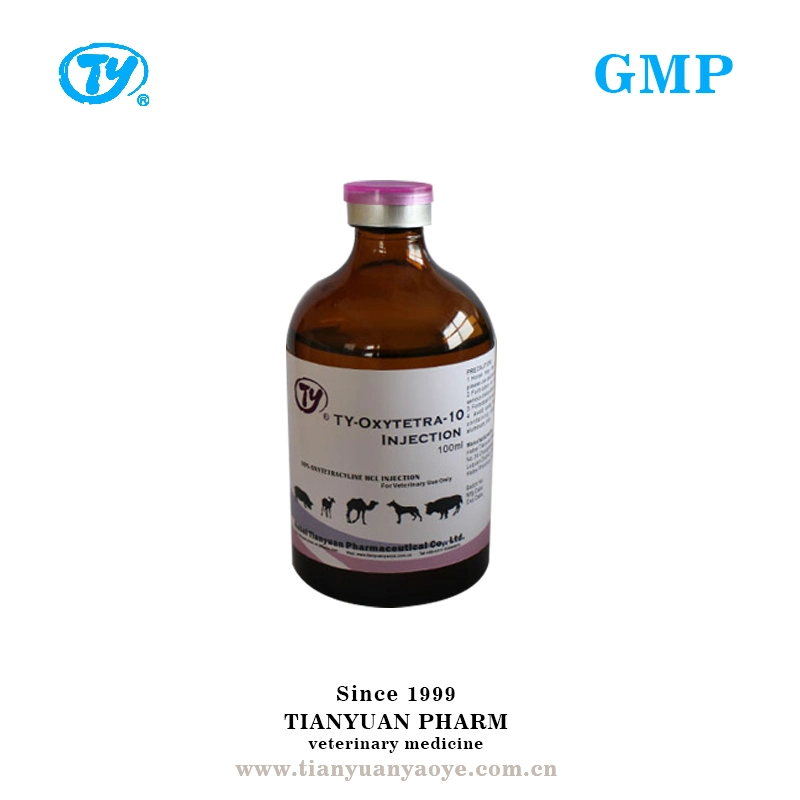 GMP Approved Oxytetracycline 20% Injection for Livestock