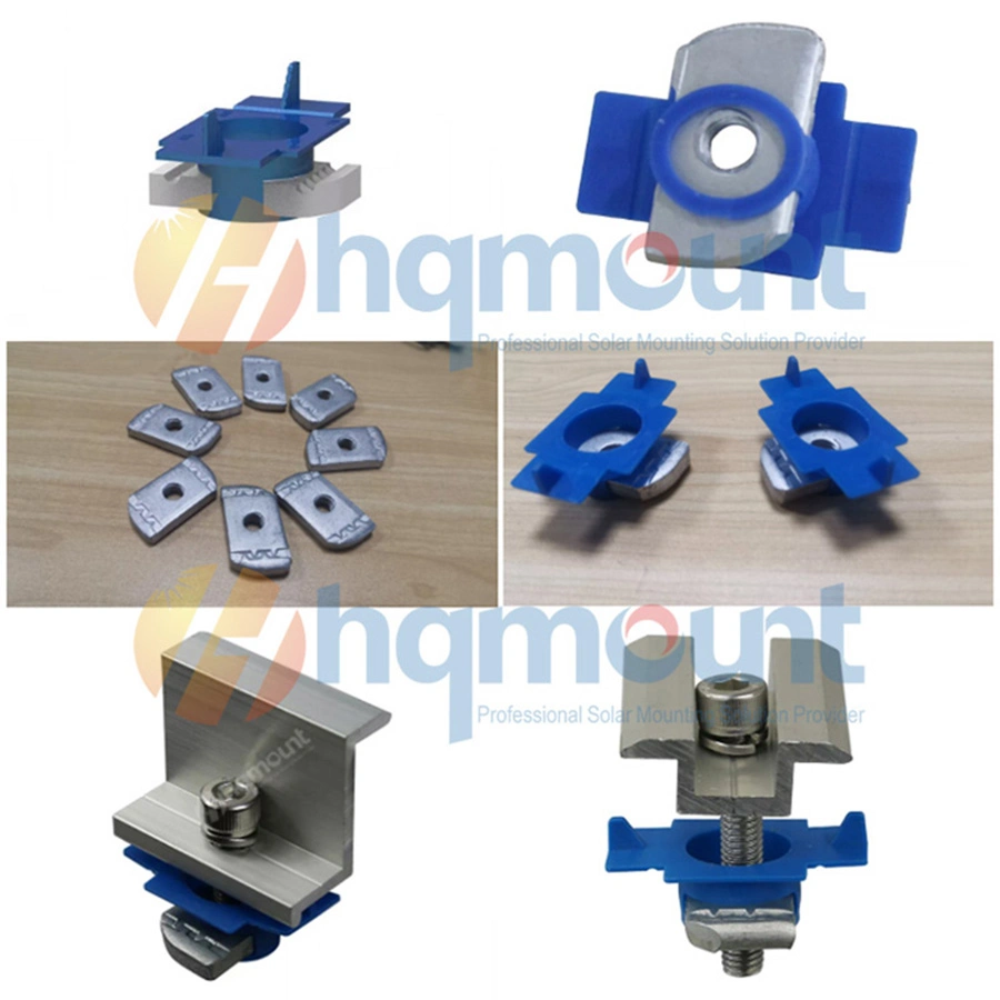 HDG High quality/High cost performance  Solar Products Spring Nut with Plastic Wing Steel Cage Nut