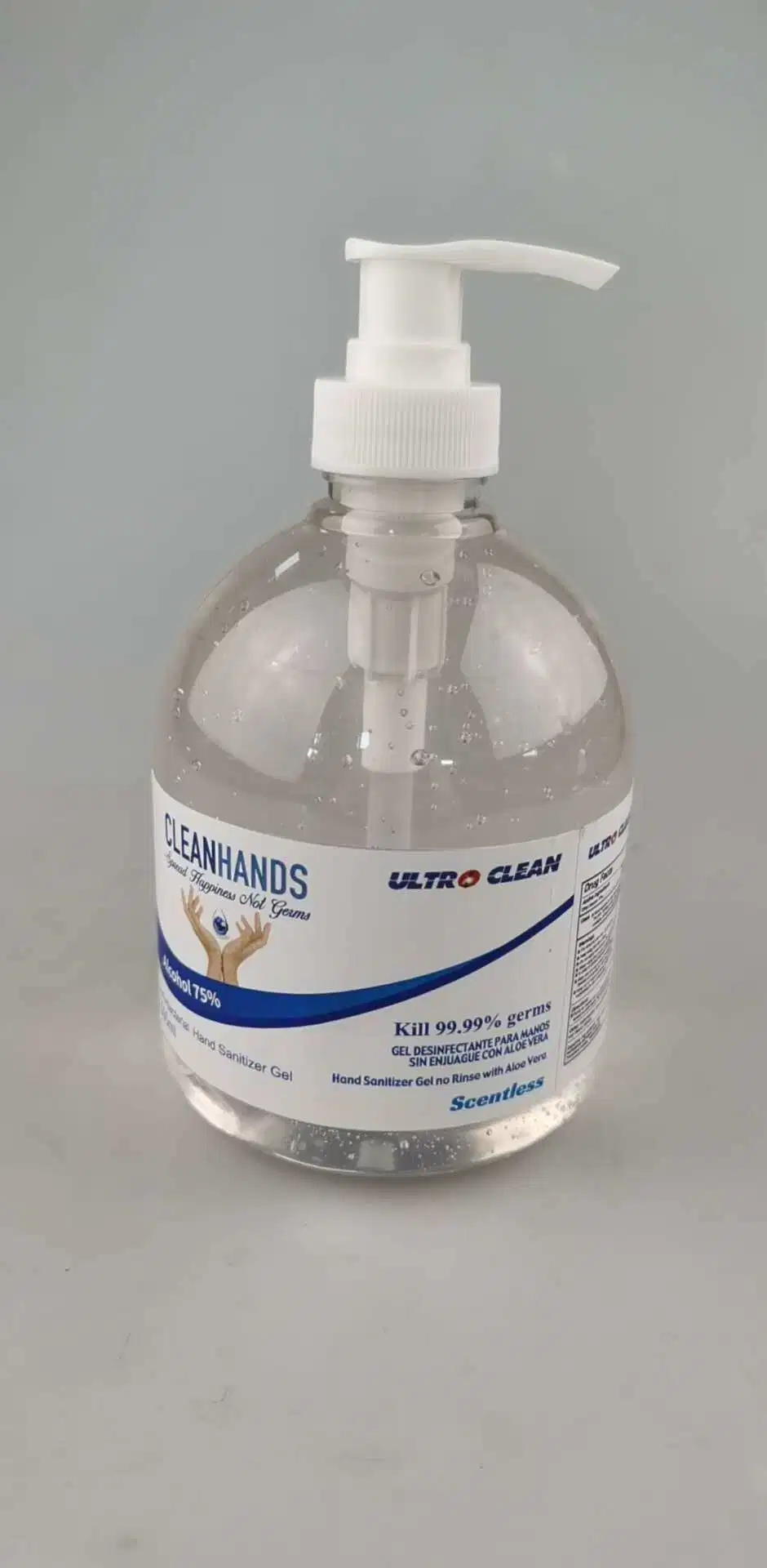 237ml Gel higienizador por mano de un 75% de alcohol con la FDA SDS