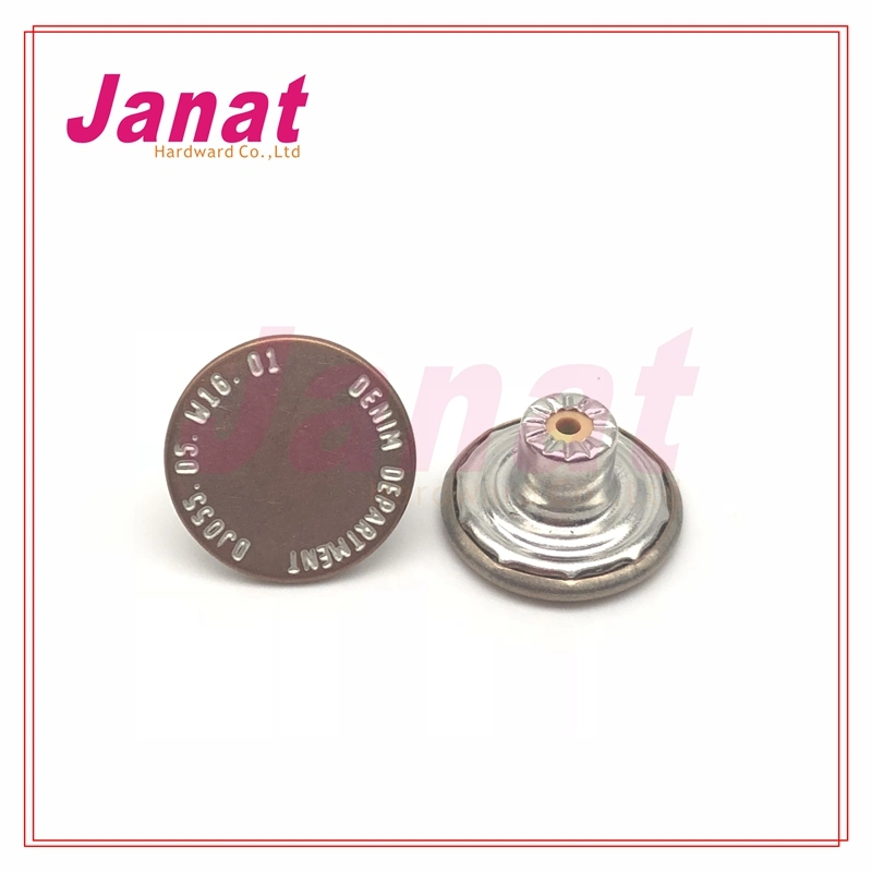 Plastic Insert Plating Color Metal Shank Button with Oeko-Test Certificate