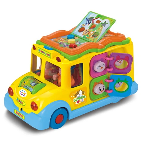 Children Intellectual Toys Kids Educational School Bus Toys