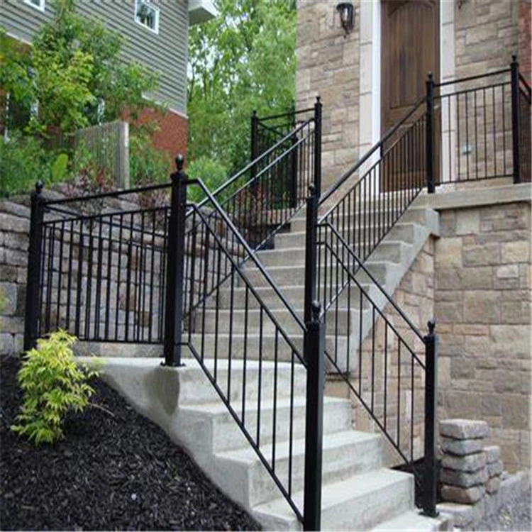 Factory Decorative Balustrade Wrought Iron Metal Acrylic Indoor Stair Railings