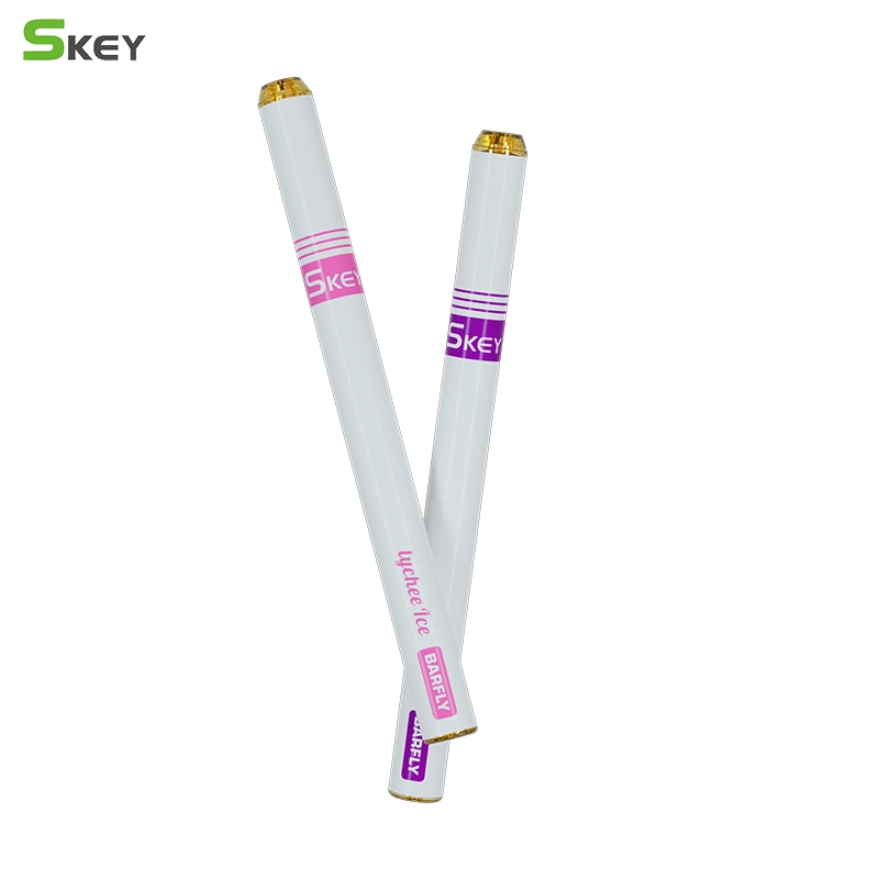 Commerce de gros Vape Slim Pen Vape 1.8ml jetables 600 bouffées Skey Barfly e-cigarette jetable
