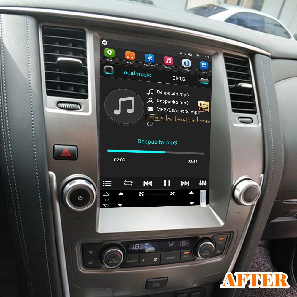 فيديو السيارة لستريو السيارة الصوتي Android في سيارة نيسان الدورية 2016 مشغل الوسائط المتعددة GPS مشغل السيارات اللاسلكية