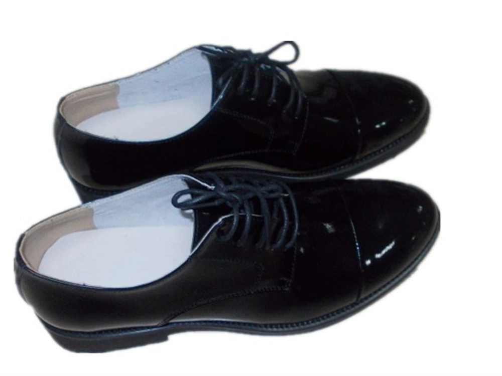 Lxg, Full Leather Black Casual Derby Shoes with Double Joints Hsa026