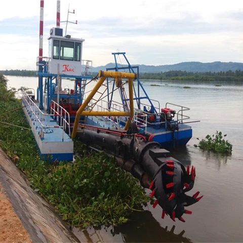 Bateau de désilage de port River bateau à pompe à sable bateau d'aspiration de sable Bateau de forage de sable bateau d'aspiration