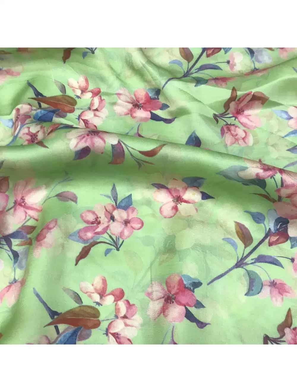 Manufacturers Wholesale/Supplier Reliable Quality Floral 100% Polyester Print Silk Satin Fabric for Dress