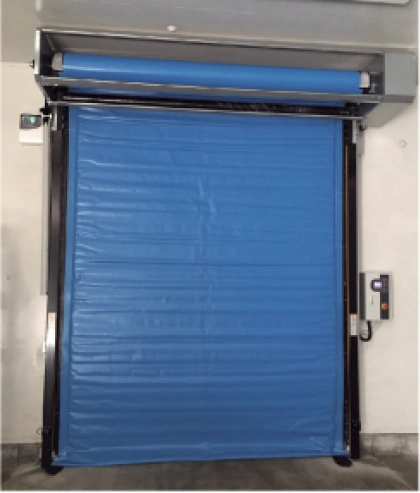 Industrial Automatic Insulated Fabric Rapid Roller Shutter Doors for Warehouse Cooler Room