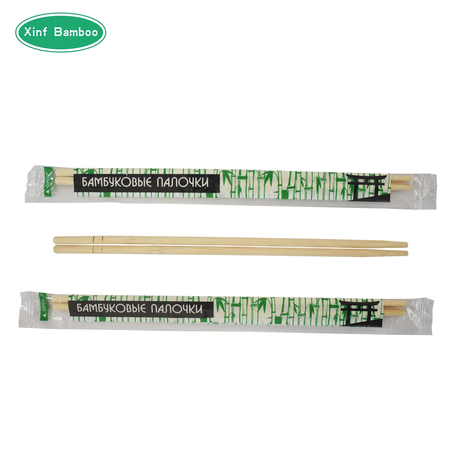 Wholesale/Supplier Disposable Household Tableware Bamboo Chopsticks Individual OPP Packaging Wrapped