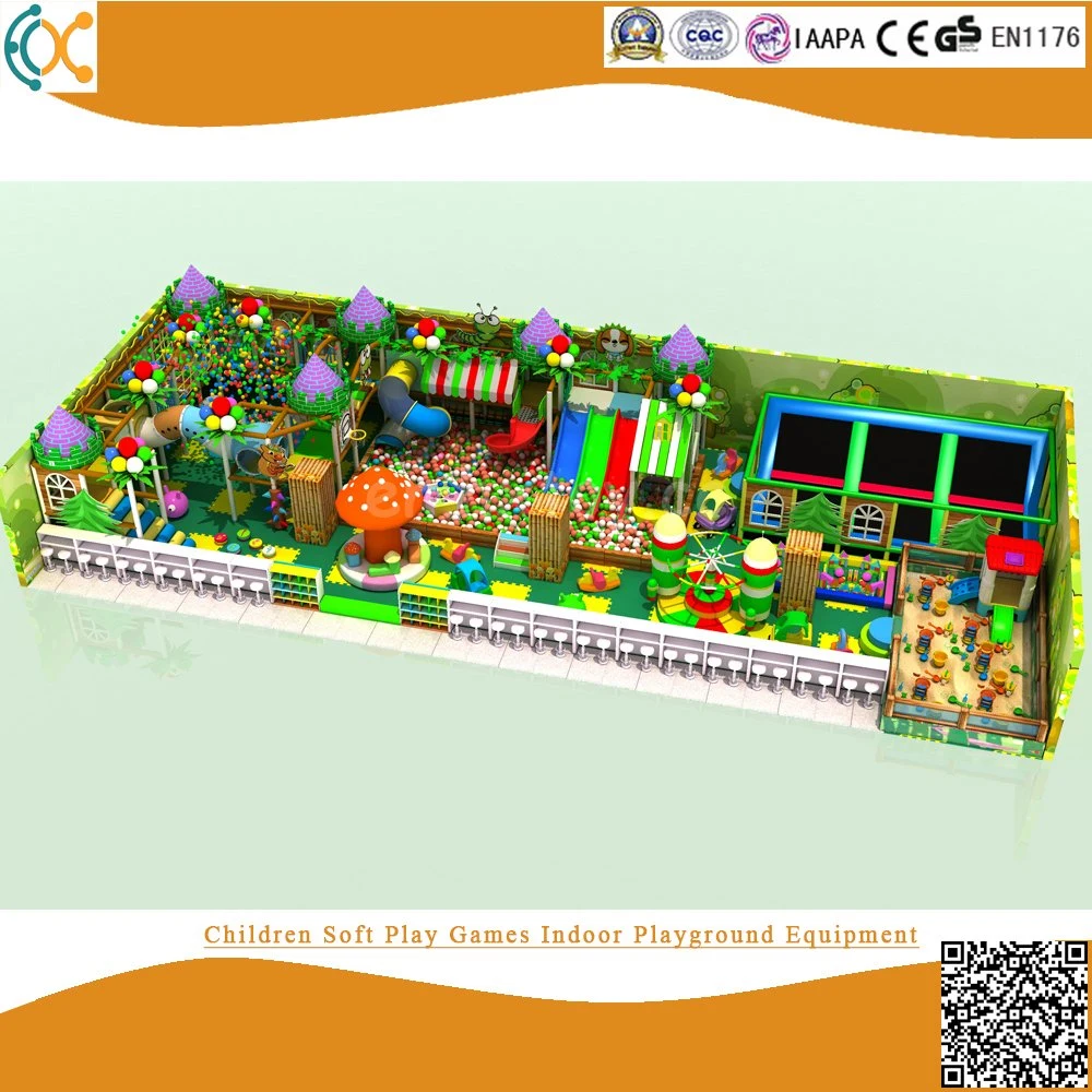 2021 Tema Florestais Norma CE crianças Soft playground coberto Equipamento