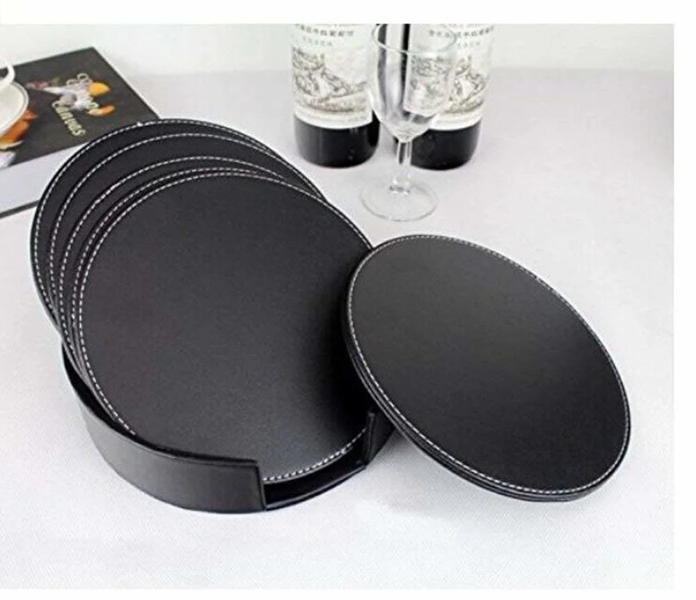 Wholesales Custom Durable Leather Coasters for Manufacturer