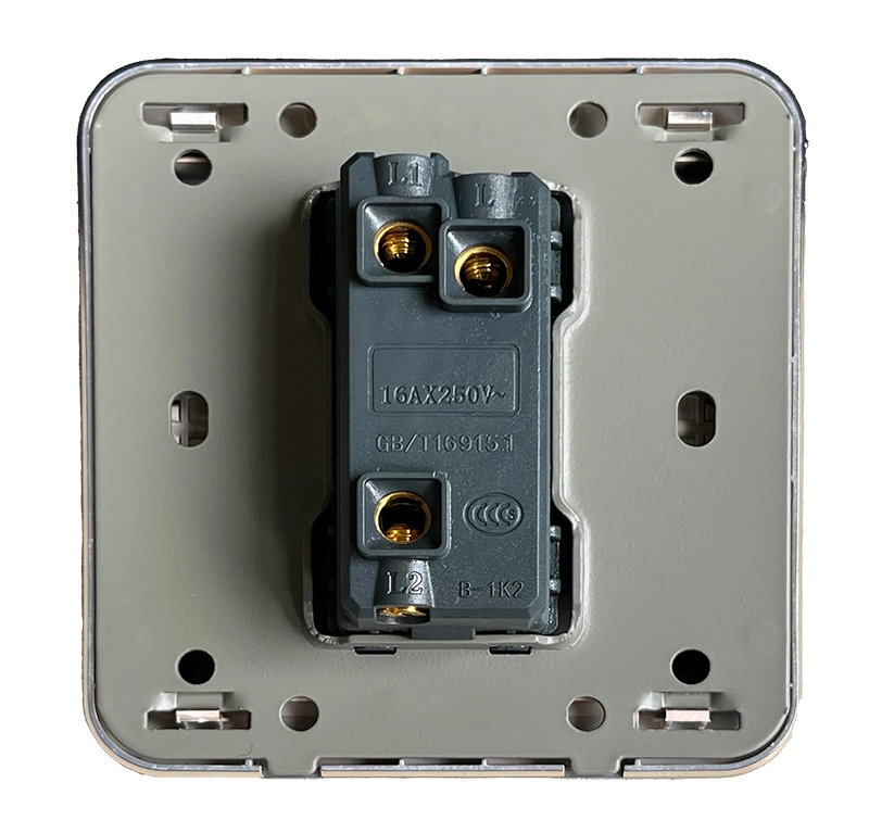 British Electrical Standards High quality/High cost performance 2 Gang 1 Way Plate Switch Socket