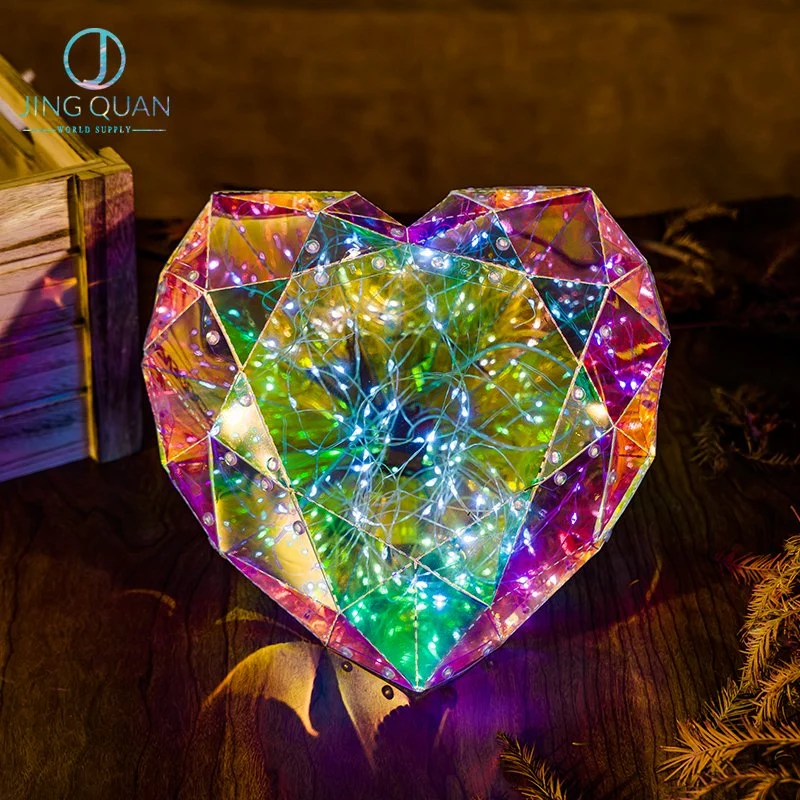 Love Diamond 3D Farbmotiv Beleuchtung verträumte Domantic Licht Valentinstag Holiday Lighting Wolesale Verzierungen