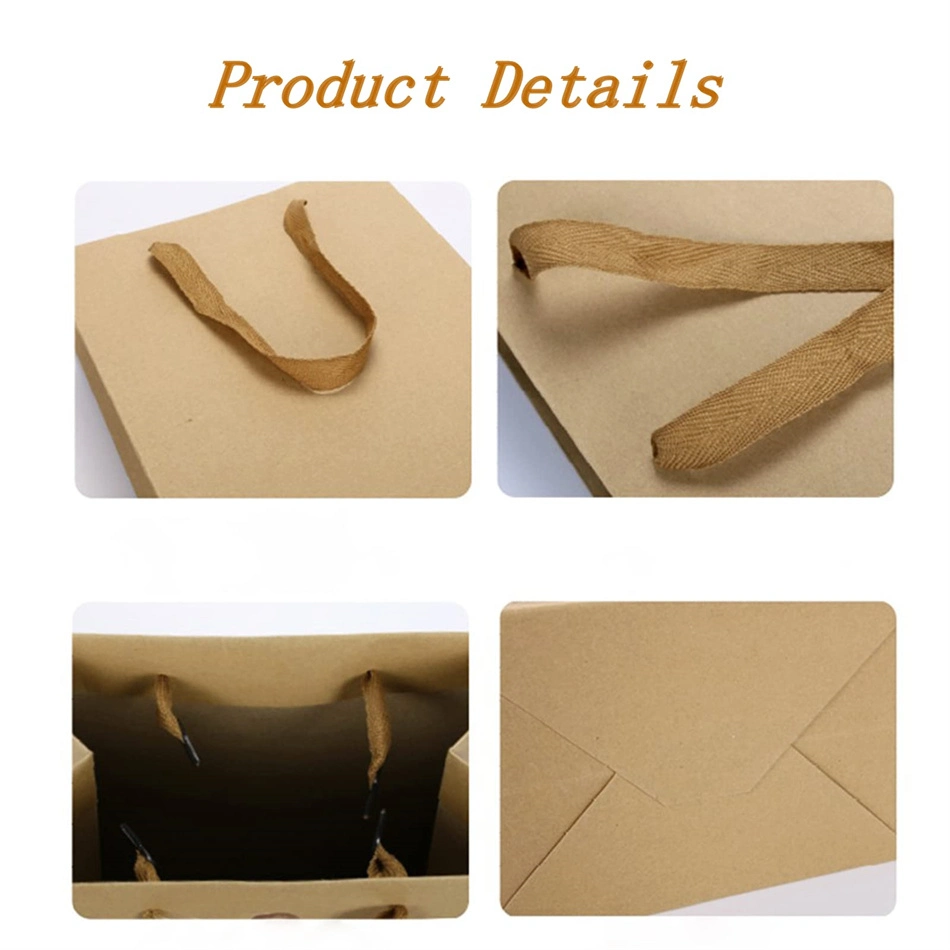 Brown Heavy Duty Kraft Paper Packaging Gift Bags with Handle Bulk Assoorted Recycled Kraft Shopping Retail Merchandise Bags for Birthday Wedding, Graduation