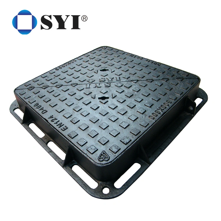 En124 D400 Ductile Cast Iron Rain Water Manhole Cover with Manhole Key