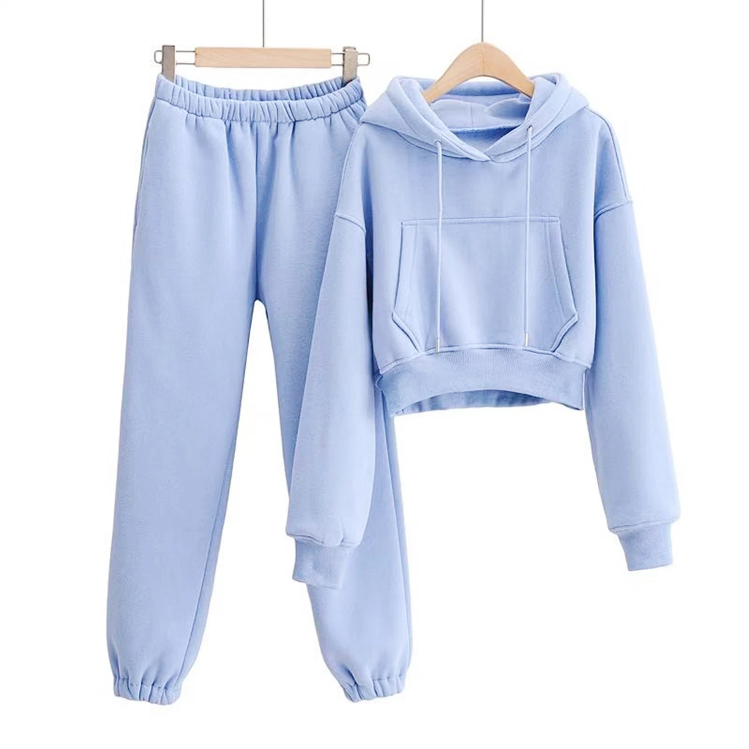 Fashion Women's Sportswear, Knit Fleece Suit, Knit Clothing, Sports Clothes, Sports Garment