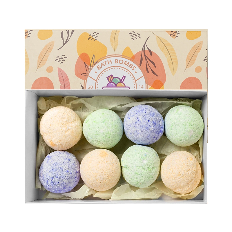 Hot Sale Factory Price Relax Ajude Sleep Bath Salt Bomb Frutas e flor Essence Ball Moisturizing Bath bombs