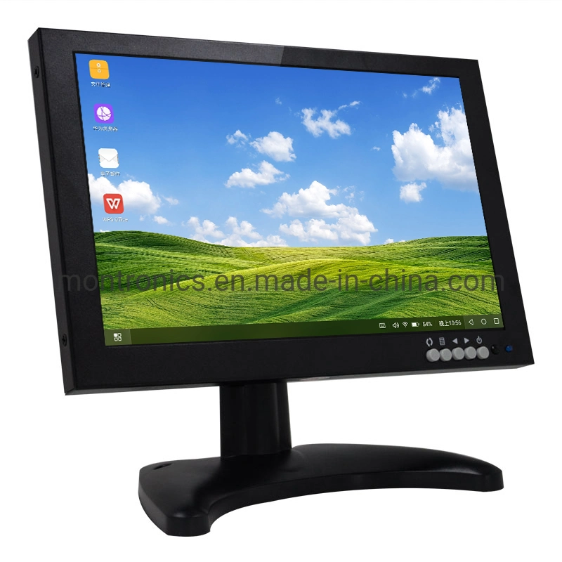 Monitor LCD TFT de alta qualidade de 10.1 polegadas 1024X600 Monitor HDMI para automóvel VGA a cores para TV OEM