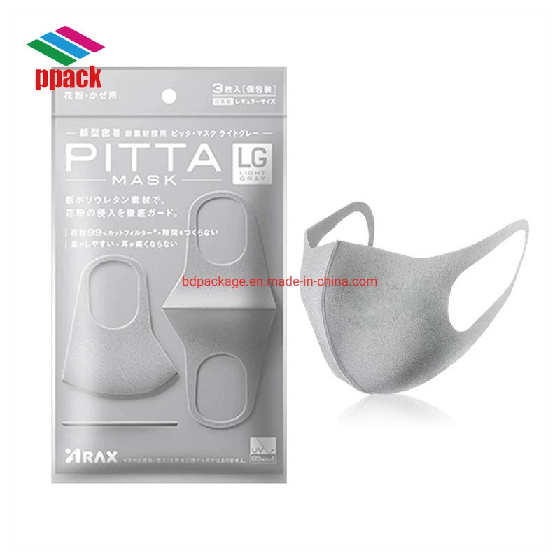 Kundengebundene Aluminiumfolie Reißverschluss Mask Pack Herstellung hergestellt in China