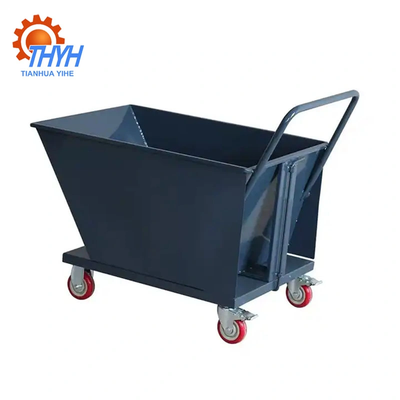 Hot Sale Dumping Hopper Waste Portable Dump Hopper with Hand Push Construction Waste Container