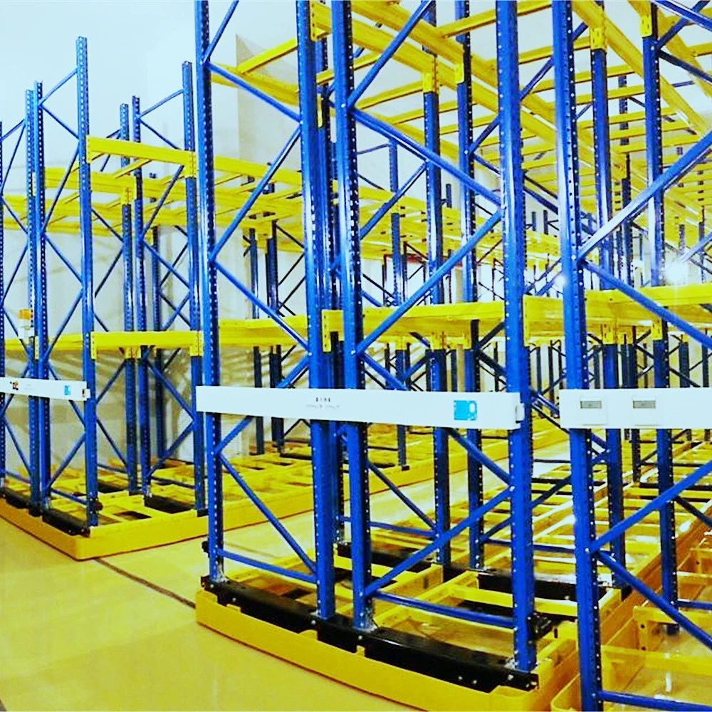 Electrical Powered Heavy Duty Floor Track Guided Movable Racking System