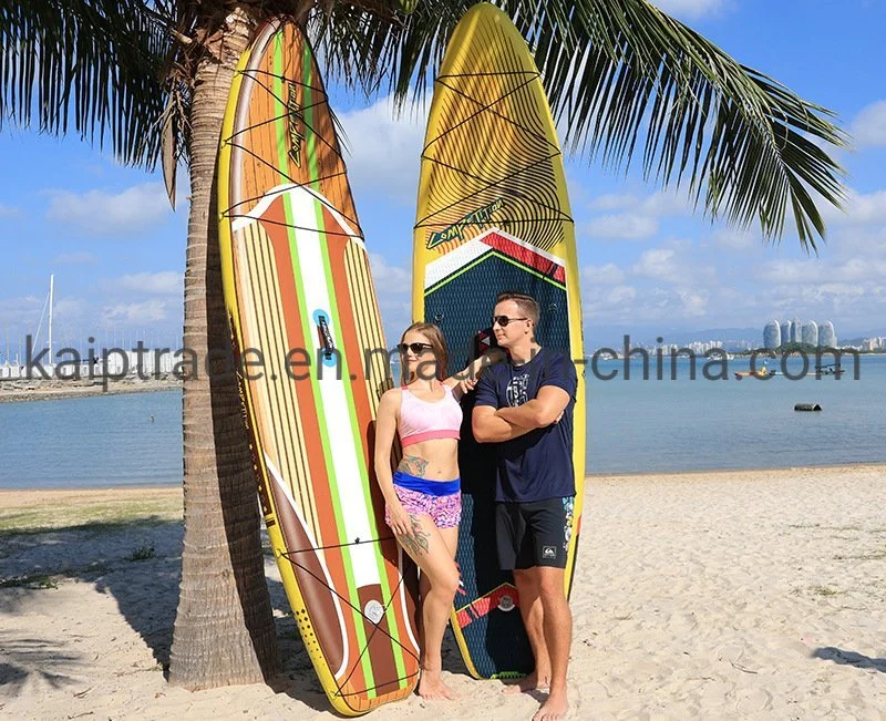 White Inflatable Fish Board with Portable Handle Fashion Design Raceboard for 2-Person