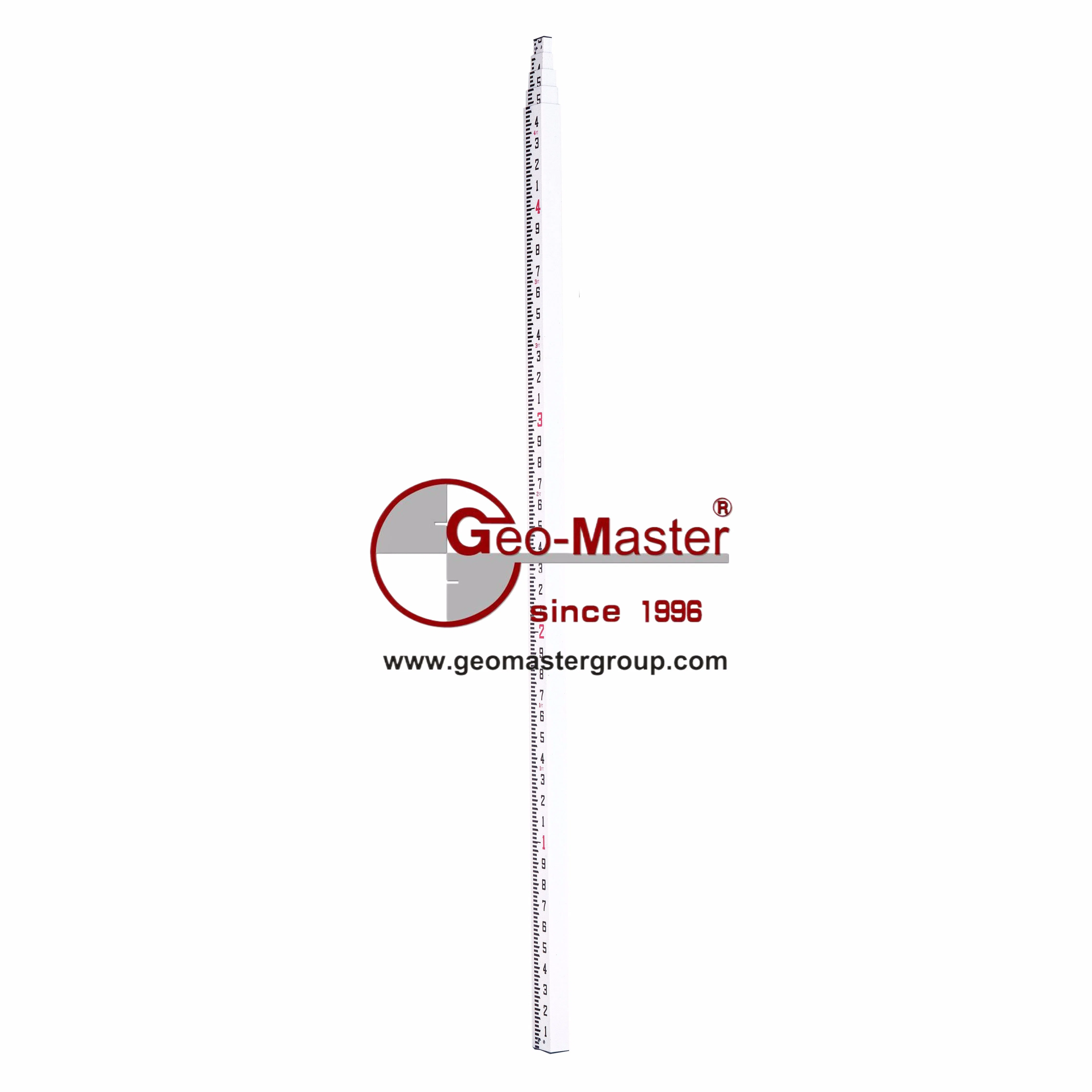 Geomaster 5&times; 5 Fiberglass Telescopic Staff for Surveying Instruments