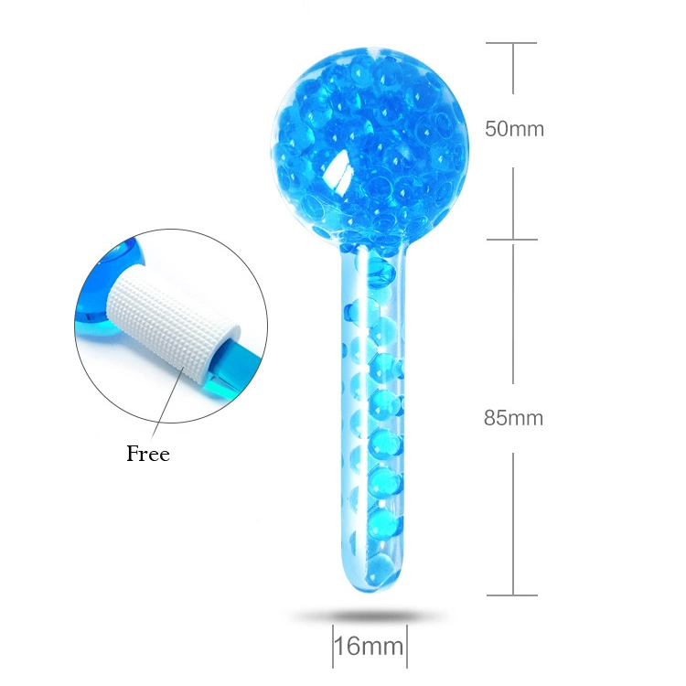 2021 Women Anti-Freeze Ice Balls Facial Massager Gel Water Magnetic Beads Ice Globes for Face