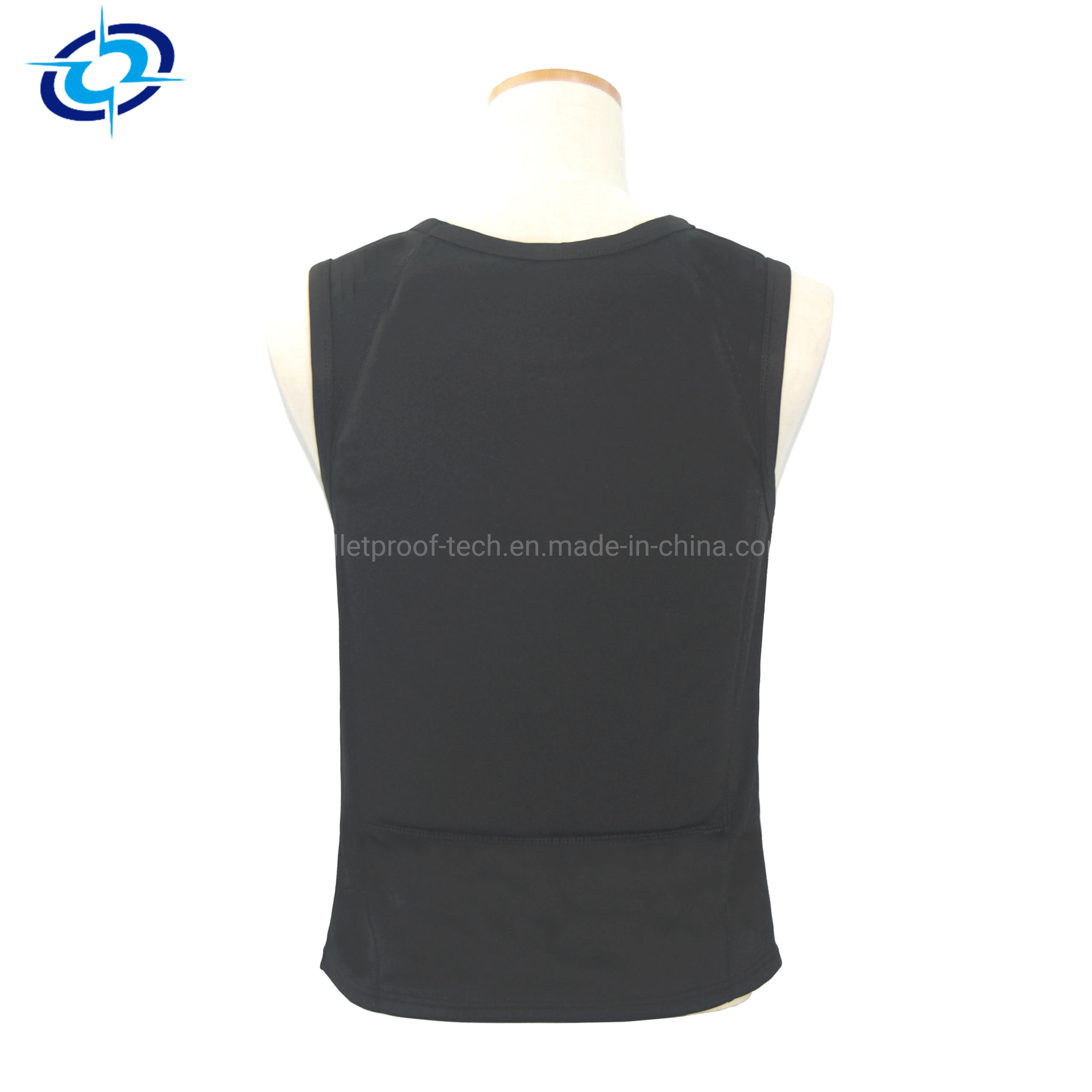 828 Black Lightweight Aramid/PE Concealed Police Combat Ballistic Bullet Proof Vest